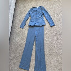 Fashion Nova Blue Blazer & Suit Jacket Set